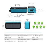 Portable Bluetooth Speaker Wireless Music Play Waterproof Crystal Clear Sound with Strong Bass IPX6 Water Resistant... N7