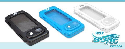 Pyle PWPS63BK Surf Sound Waterproof Portable Speaker Case for iPod, MP3 Player and Smartphone , Black N4