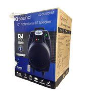 IQ Sound IQ-3510DJBT Rechargeable Speaker Bluetooth/FM/USB/SD/Lights/Mic/Remote N4