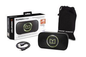 Monster Power Superstar High Definition Bluetooth Speaker (Black/Green) N5