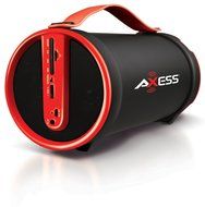 Axess SPBT1033-BR Portable Bluetooth Indoor/Outdoor 2.1 Hi-Fi Cylinder Loud Speaker with SD Card, AUX and FM Inputs... N5