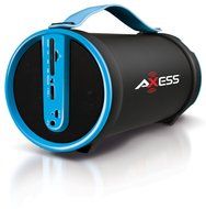 Axess SPBT1033-BR Portable Bluetooth Indoor/Outdoor 2.1 Hi-Fi Cylinder Loud Speaker with SD Card, AUX and FM Inputs... N13