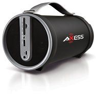 Axess SPBT1033-BR Portable Bluetooth Indoor/Outdoor 2.1 Hi-Fi Cylinder Loud Speaker with SD Card, AUX and FM Inputs... N17