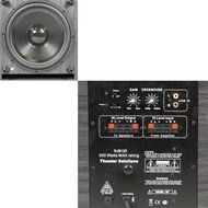 Theater Solutions 5.1 Home Audio Speakers 4 Speakers, 1 Center, 12" Powered Sub and More TS50WL51SET6 N2