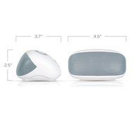 AT&amp;T BTS01-WH Portable Wireless Bluetooth Speaker with Mic - White N5