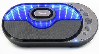 SHABA Infinity Light Bluetooth Stereo Speaker with Infinity 3D Light Effects, 10W Output Power, Power Bank, Equalizer...