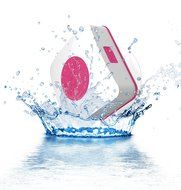 URGE Basics Aquacube Wireless Water Resistant Bluetooth Speaker - Retail Packaging - Pink