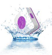 URGE Basics Aquacube Wireless Water Resistant Bluetooth Speaker - Retail Packaging - Pink N3