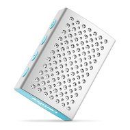 COMISO Water-proof Portable Bluetooth Wireless Aluminum Speaker with 5W Drivers Enhanced Bass, Silver