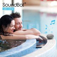 SoundBot SB510FM FM RADIO Water Resistant Bluetooth Wireless Shower Speaker with Built-in Mic, Detachable Suction... N4