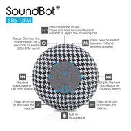 SoundBot SB510FM FM RADIO Water Resistant Bluetooth Wireless Shower Speaker with Built-in Mic, Detachable Suction... N5