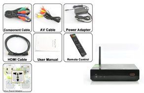 Dual Core Android 4.1 TV Box - 1080p, 4GB Built-in Storage, WiFi N3