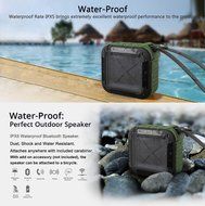 Portable Outdoor and Shower Bluetooth 4.0 Speaker by AYL SoundFit, Waterproof, Wireless with 10 Hour Rechargeable... N6