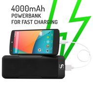 Bluetooth Speaker 6W speakers + POWER BANK 4000 mah + Radio and Microphone ALL IN ONE! Including Line in and a... N15