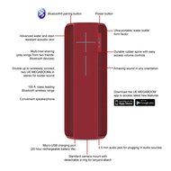UE MEGABOOM Lava Red Wireless Mobile Bluetooth Speaker (Waterproof and Shockproof) N5