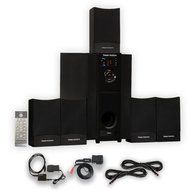 Theater Solutions TS511 Home 5.1 Speaker System with Bluetooth Optical Input and 2 Extension Cables