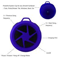 Bluetooth Wireless Waterproof Speaker Rymemo Mini Bluetooth 4.0 Portable Speakers With Hook/Built-in Mic Hands-Free... N9