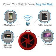 Bluetooth Wireless Waterproof Speaker Rymemo Mini Bluetooth 4.0 Portable Speakers With Hook/Built-in Mic Hands-Free... N31