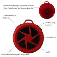 Bluetooth Wireless Waterproof Speaker Rymemo Mini Bluetooth 4.0 Portable Speakers With Hook/Built-in Mic Hands-Free... N33