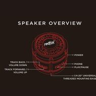Rover IPX7 Waterproof Bluetooth Speaker with Bike/Stroller Mount (Purple) N8