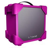 Polaroid Rugged Wireless Portable &amp; Rechargeable Bluetooth Speaker, Made of Wood with Carry on Strap (Blue) N5
