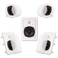Acoustic Audio HT-85 5.1 Home Theater Speaker System (White) N2