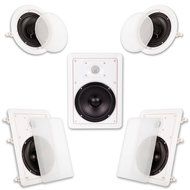 Acoustic Audio HT-85 5.1 Home Theater Speaker System (White) N3