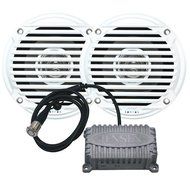 Jensen CPM50 2 Channel Bluetooth Amplifier And Pair Speakers