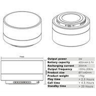 Pobode Wireless Stereo Portable Bluetooth Speakers with Handsfree- Super Mini Metal Wireless Speaker System For... N5