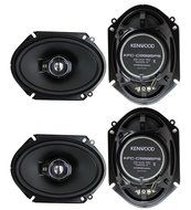 Kenwood 1 X 4) new kenwood kfc-c6895ps 6x8" 720 watt 3-way car audio coaxial speakers stereo