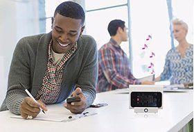 Portable Wireless Speaker Induction Speaker Magic Near Field Touch Amplifier with Stand for iPhone, HTC, Samsung... N7