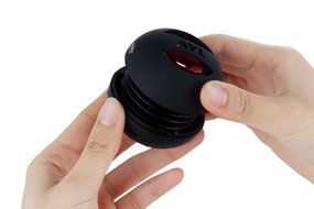 AYL Portable Mini Capsule Speaker System with 3YR Guarantee with Rechargeable Battery and Expandable Bass Resonator...