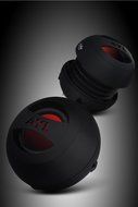 AYL Portable Mini Capsule Speaker System with 3YR Guarantee with Rechargeable Battery and Expandable Bass Resonator... N4