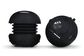 AYL Portable Mini Capsule Speaker System with 3YR Guarantee with Rechargeable Battery and Expandable Bass Resonator... N7