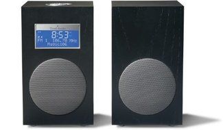 Tivoli Audio Model 10 M10CMB Stereo AM/FM Clock Radio with Separate Stereo Speaker, Midnight Black/Silver by Tivoli...