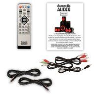 Acoustic Audio AA5180 Home Theater 5.1 Bluetooth Speaker System with FM and 2 Extension Cables N2
