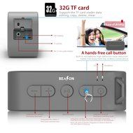 BEASON IPX5 Waterproof Portable Bluetooth Speaker with 10 Hours Playtime, Superior Sound Shower Beach Hiking Camping... N6