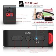 BEASON IPX5 Waterproof Portable Bluetooth Speaker with 10 Hours Playtime, Superior Sound Shower Beach Hiking Camping... N14