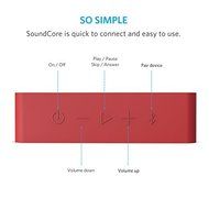 Anker SoundCore Bluetooth Speaker with 24-Hour Playtime, 66-Foot Bluetooth Range &amp; Built-in Mic, Dual-Driver Portable... N18