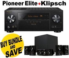 Pioneer Elite VSX-LX101 7.2 Channel Networked AV Receiver with Built-in Bluetooth&Acirc;&reg; and Wi-Fi&Acirc;&reg; + Klipsch HDT-...