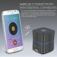 GearIt SoundCube Compact Portable Bluetooth 4.0 Speaker with Built-in Mic and Speakerphone (Gunmetal) N3