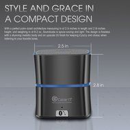 GearIt SoundCube Compact Portable Bluetooth 4.0 Speaker with Built-in Mic and Speakerphone (Gunmetal) N4