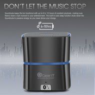 GearIt SoundCube Compact Portable Bluetooth 4.0 Speaker with Built-in Mic and Speakerphone (Gunmetal) N6