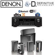 Denon AVR-S720W 7.2 4K Ultra HD AV Receiver + Definitive ProCinema 800 System in Black