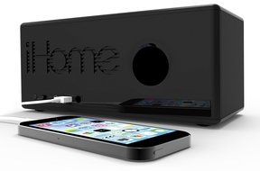 iHome Bluetooth Stereo Executive Music Station, Black (IBN10BC) N3