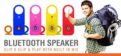 Xit AXTCXBL Bluetooth Clip X Speaker, Blue N2