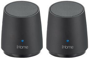iHome iHM89BC Rechargeable Mini Speakers (Black)