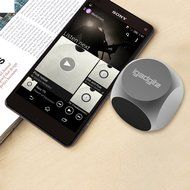 iGadgitz Al Series: &#039;The Cube&#039; Portable Wireless Stereo Bluetooth Brushed Aluminium Travel Speaker (3W Power with... N10