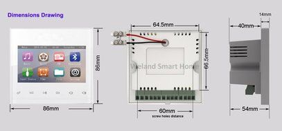 Multi-room Audio Video System - In-wall Amplifier, Ceiling Speakers Output, Bluetooth Digital Stereo amplifier... N7