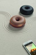 Lexon HOOP portable, rechargeable Bluetooth speaker in Black Finish N3